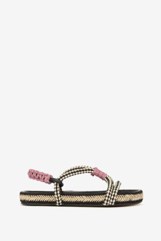 Sandali piatti con corda Waltee