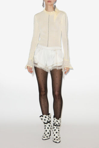 Sarah Top a maniche lunghe in maglia fine Sarah Top a maniche lunghe in maglia fine