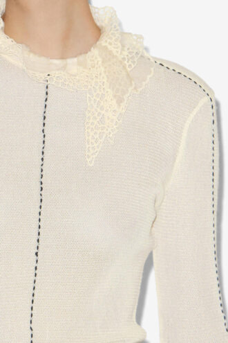 Sarah Top a maniche lunghe in maglia fine Sarah Top a maniche lunghe in maglia fine