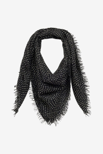 Sciarpa a pois in cashmere e lana Alecia Sciarpa a pois in cashmere e lana Alecia