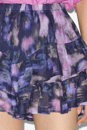 Shorts con volant in voile di cotone stampato Jocadia Shorts con volant in voile di cotone stampato Jocadia
