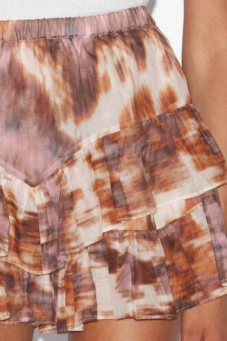 Shorts con volant in voile di cotone stampato Jocadia Shorts con volant in voile di cotone stampato Jocadia