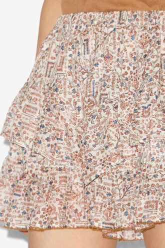 Shorts in cotone stampato con volant Jocadia