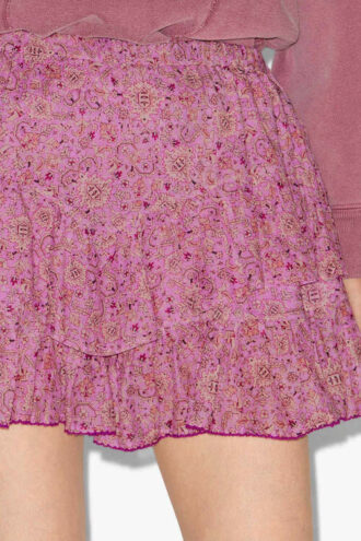 Shorts in cotone stampato con volant Jocadia