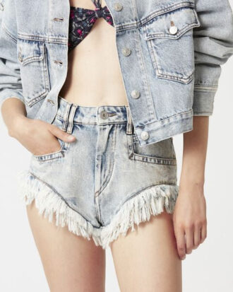 Shorts in denim Eneidao