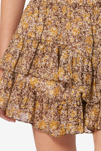 Shorts in voile di cotone biologico stampato Jocadia