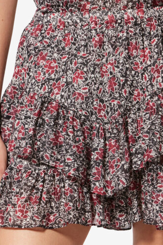 Shorts in voile di cotone biologico stampato Jocadia