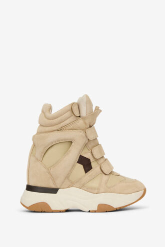 Sneakers alte con zeppa in pelle scamosciata Balskee