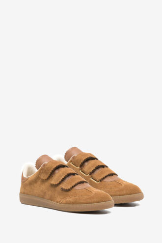 Sneakers basse in pelle scamosciata e pelle Beth