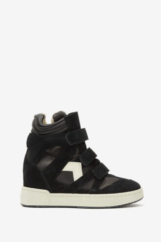 Sneakers con zeppa in pelle alta Im3