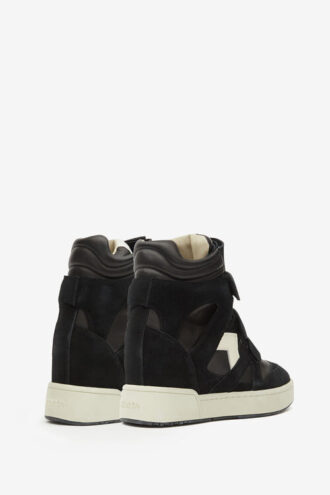 Sneakers con zeppa in pelle alta Im3