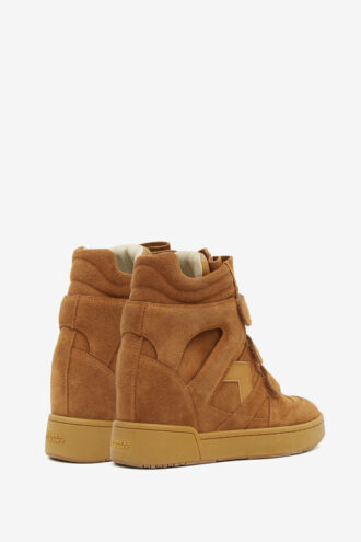 Sneakers con zeppa in pelle alta Im3
