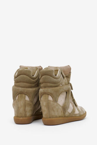 Sneakers con zeppa in pelle Bekett