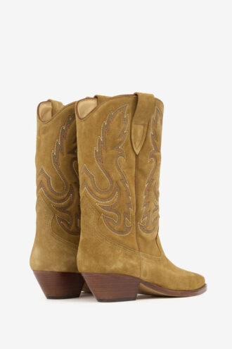 Stivali da cowboy Duerto in pelle scamosciata ricamata