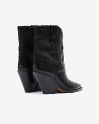 Stivali da cowboy in pelle con tacco alto Leyane