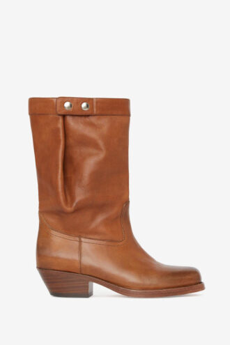 Stivali in pelle stile biker Ademe