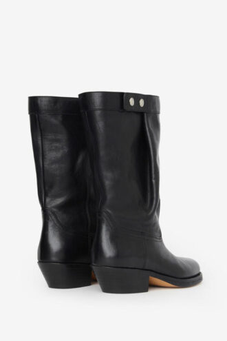 Stivali in pelle stile biker Ademe