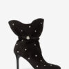Stivali Lolya in pelle scamosciata con strass Stivali Lolya in pelle scamosciata con strass