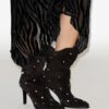 Stivali Lolya in pelle scamosciata con strass Stivali Lolya in pelle scamosciata con strass