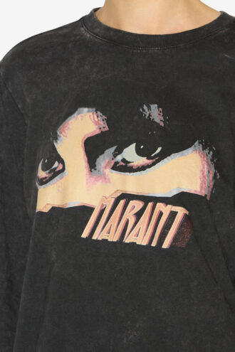 T-shirt a maniche lunghe stampata Martine