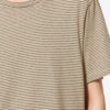T-shirt a righe in cotone e lino Zewel