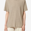 T-shirt a righe in cotone e lino Zewel