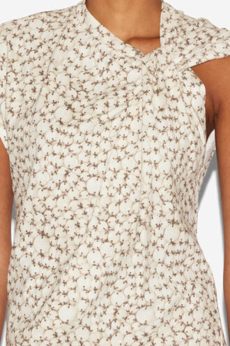 T-shirt asimmetrica in cotone Nayda