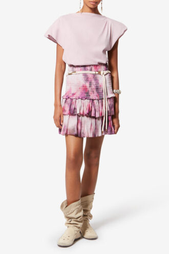 T-shirt asimmetrica in cotone Sebani