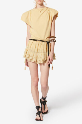 T-shirt asimmetrica in cotone Sebani