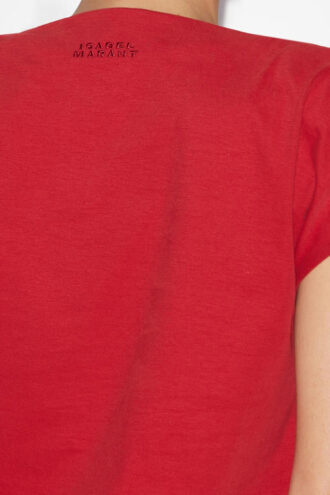 T-shirt asimmetrica in cotone tinta unita Sebani