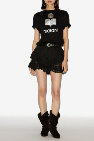 T-shirt con logo a maniche corte Zewel