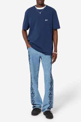 T-shirt Hugo in cotone a maniche corte con patch