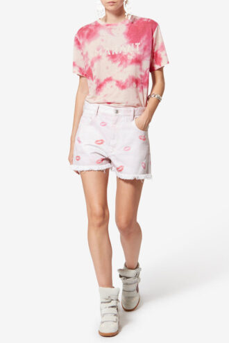 T-shirt in cotone con logo Zewel