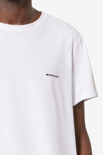 T-shirt in cotone tinta unita a maniche corte Zafferh