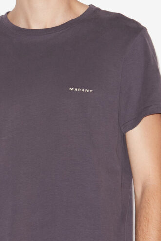 T-shirt in cotone tinta unita a maniche corte Zafferh