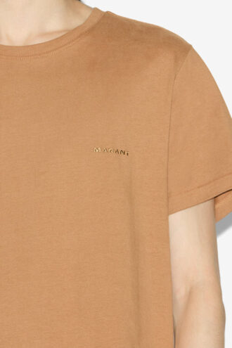 T-shirt in cotone tinta unita a maniche corte Zafferh