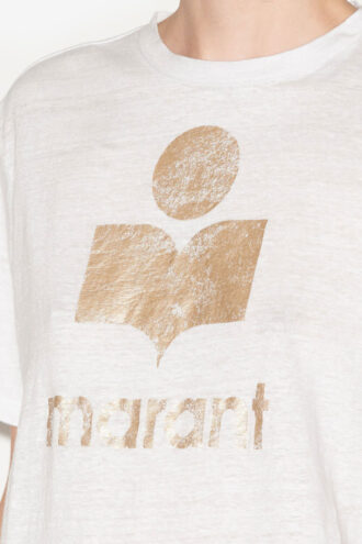 T-shirt in lino con logo Koldi