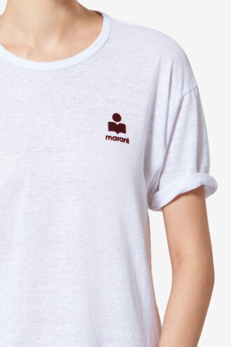 T-shirt in lino Koldia con logo