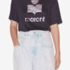 T-shirt in lino Zewel con logo