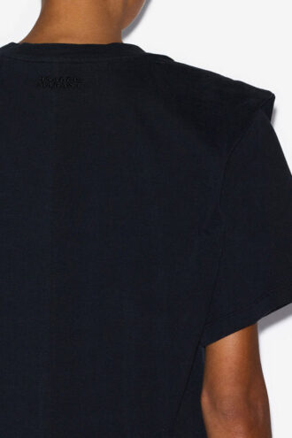 T-shirt Zelitos in cotone tinta unita con spalline