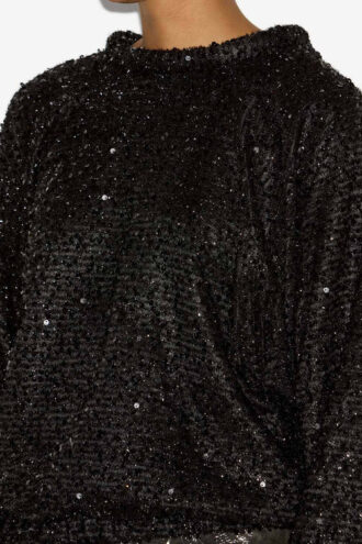Top ampio con paillettes Dabia