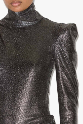 Top Baiola Metallic a maniche lunghe