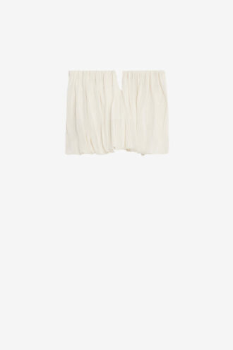Top bustier drappeggiato in jersey Amalia