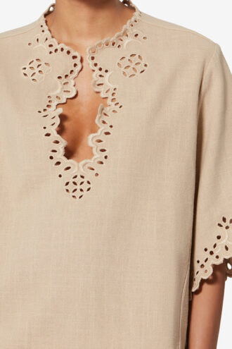 Top in cotone traforato stile tunica Shana