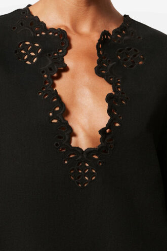 Top in cotone traforato stile tunica Shana