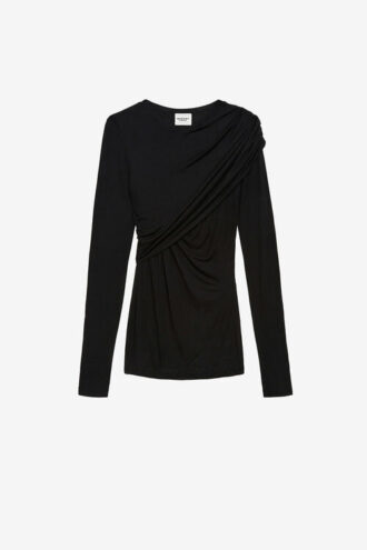 Top in jersey drappeggiato Dressi