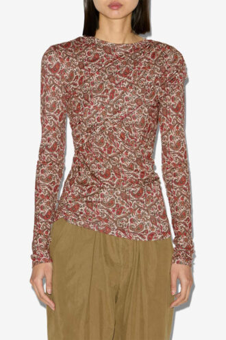Top in jersey drappeggiato Dressi