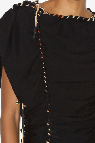 Top in jersey intrecciato Zohra