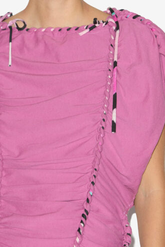 Top in jersey intrecciato Zohra