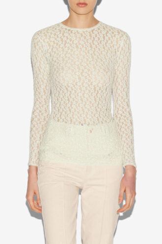 Top in pizzo a maniche lunghe Gaelle